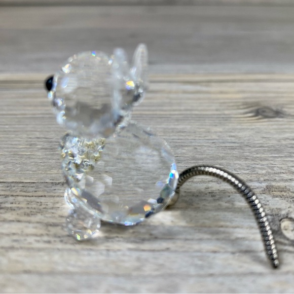 Swarovski Crystal Cat 1980s Figurine With
Wire Tail, Retired in Original Box. - Picture 8 of 14
